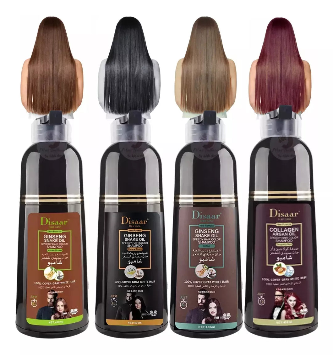 Shampoo Colorante Tinte Cubre Canas